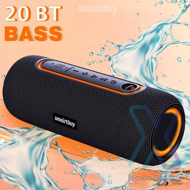 Портативная колонка  Smartbuy HERO 16В Bluetooth FM USB черная оптом