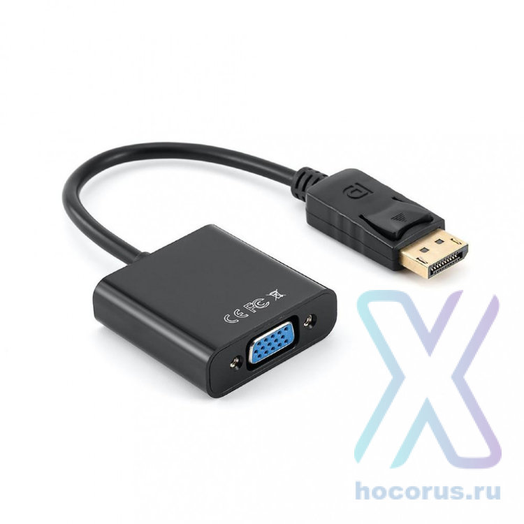 Переходник DISPLAY PORT(M) - VGA(F) Perfeo A7025 оптом