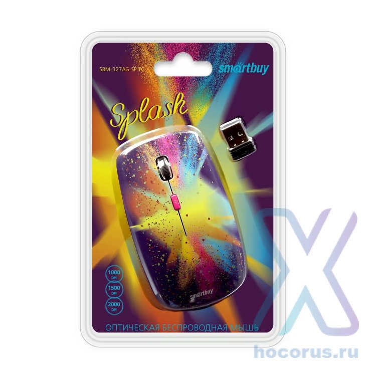 Мышь беспроводная  Smartbuy SBM-327AG-EG-FC Splash оптом
