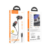 Проводные наушники HOCO M90 Delight, Type-C, 1.2 м, черный 6931474759382 (МСК)