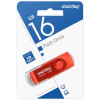 Флеш-накопитель 16 Gb Smartbuy Twist Red 3.0/3.1