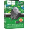 СЗУ HOCO CS74A PD45W+QC3.0 с кабелем Type-C Type-C чёрный 6942007653855 (МСК) оптом