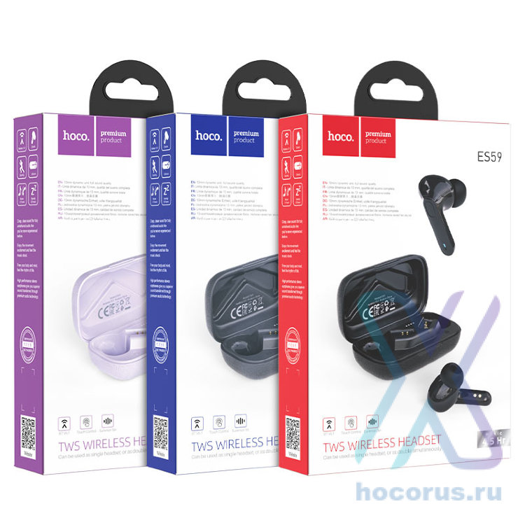 Bluetooth - гарнитура HOCO ES59 Black оптом
