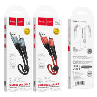 Кабель USB HOCO X38 Cool, USB - Type-C, 3A, 25 см, черный 6931474713971 (МСК)