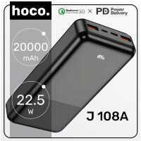 Внешний аккумулятор HOCO J108A 20000mAh  Black