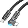 Кабель Type-C - Type-C HOCO U118  60W 1 m силиконовый Black оптом