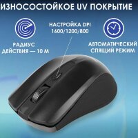 Мышь беспроводная  Smartbuy SBM-352AG-K Black