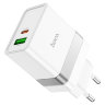 Зарядное устройство HOCO N21 Topspeed PD30W+QC3.0 charger(EU) - white оптом