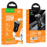 Автомобильное зарядное устройство HOCO NZ5 Smooth road, USB+Type-C, 30 Вт, черный 6931474757364 (МСК) оптом