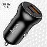 Автомобильное зарядное устройство HOCO NZ5 Smooth road, USB+Type-C, 30 Вт, черный 6931474757364 (МСК) оптом