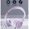 Проводные наушники HOCO W21 Graceful Charm, Jack 3.5mm, 1.2 м, 200 мАч, фиолетовый 6931474708304 (МСК) оптом