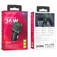 АЗУ BOROFONE BZ21A 36W чёрный 6941991101205 (МСК)