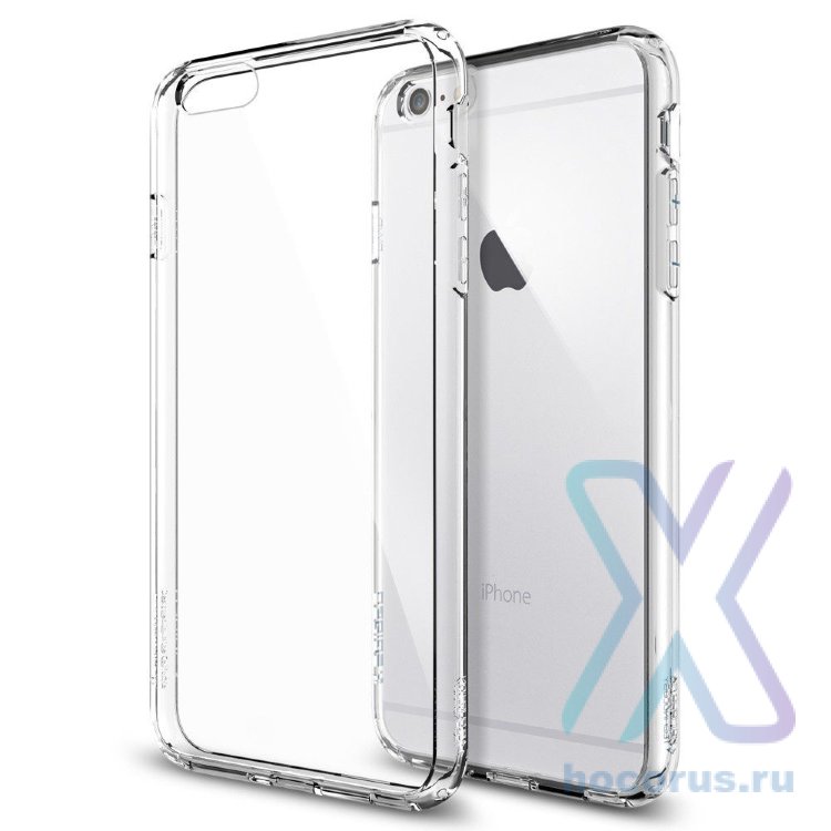 Бампер для телефона iPhone 6 плотный силикон прозрачный оптом