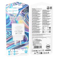 СЗУ HOCO C109A (38W) с двумя портами USB-C/USB-A белый 6942007656719    (МСК)