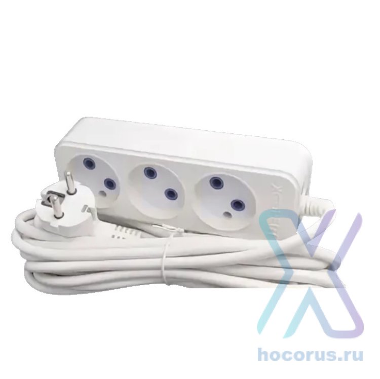 Удлинитель сетевой X-PERT, 3 гнезда 5м, 16А, без заземления, XP-L307 оптом