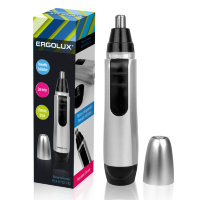 Триммер д/стрижки в носу, ушах ERGOLUX ELX-HT02-C42 2W лезвия-нерж.сталь, от батареек (АА*1 нет в к)
