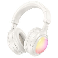 Беспроводные наушники HOCO W48 Focus, Bluetooth, молочный 6942007618823 (МСК)