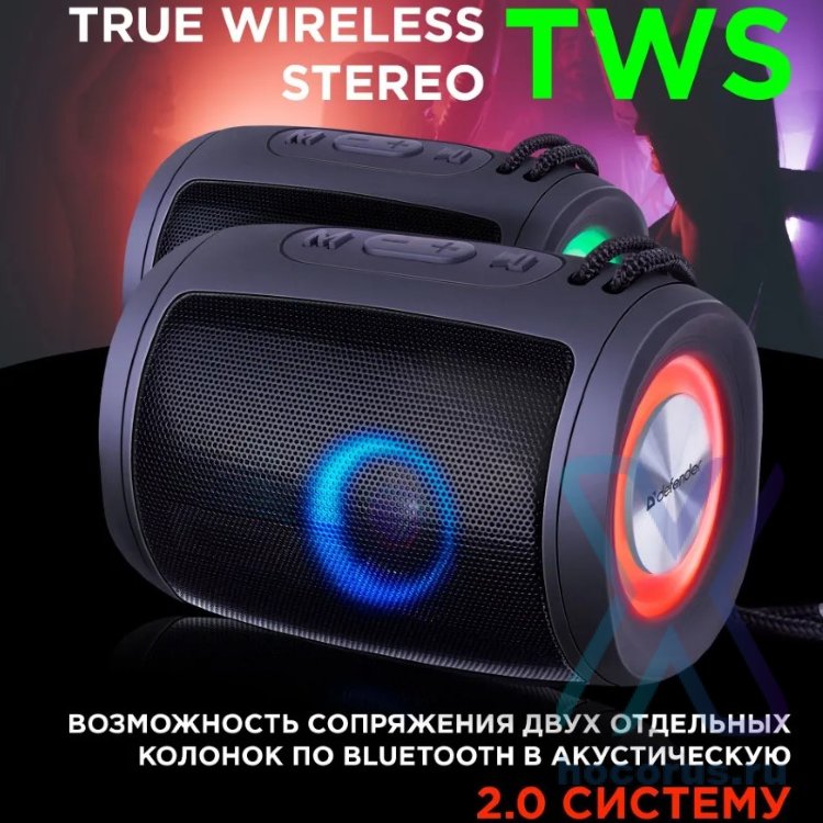 Портативная колонка Enjoy S200 5Вт,Light/BT/FM/USB/TF/1200мАч DEFENDER оптом