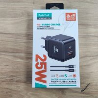(МСК) CЗУ + кабель PD FaizFull FC176 USB-A  USB-C 25W Turbo Charge (Силиконовый кабель) R54056