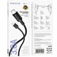 Кабель USB BOROFONE BX111 Type-C чёрный 6941991115080 (МСК)
