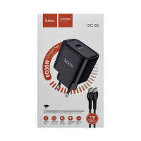 СЗУ HOCO DC106 с кабелем Type-C Type-C чёрный 6942007659802 (МСК)