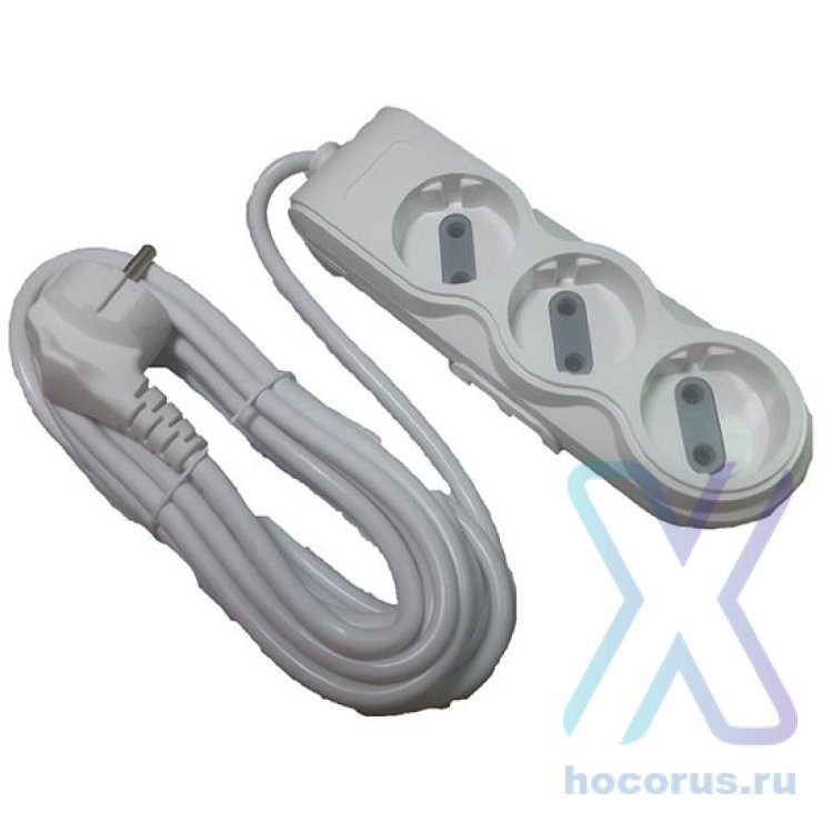Удлинитель сетевой X-PERT, 3 гнезда 8м, 16А, без заземления, XP-L407 оптом