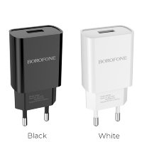 Зарядное устройство BOROFONE BA20A Sharp USB, 2A, белый 6931474700681 (МСК)