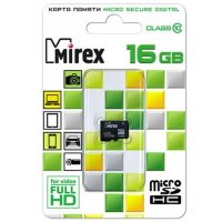 16 GB microSD MIREX Class 10 без адаптера