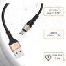 Кабель USB HOCO X26 Xpress, USB - MicroUSB, 2А, 1 м, черный+золотой 6957531080213 (МСК) оптом
