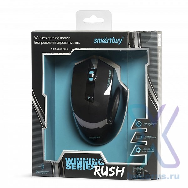 Мышь игровая беспроводная  Smartbuy SBM-706AGG-K Black оптом