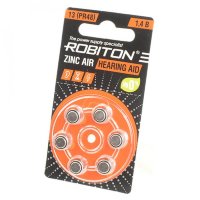 Элемент питания Robiton  ZA-13 BL/6 для слуховых аппаратов