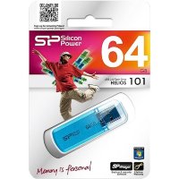 Флэш-накопитель 64 Gb Silicon Power Helios 101 Blue