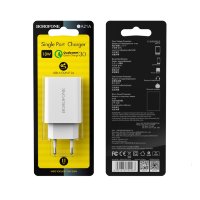 Зарядное устройство BOROFONE BA21A Long journey USB, 3A, белый 6931474702067 (МСК)