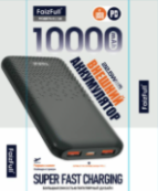 Внешний аккумулятор FaizFull FL138 10000mAh PD22.5W+QC3.0, 3A, Type-C+2xUSB Black