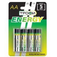 Элемент питания Трофи ENERGY LR6 Bl/4