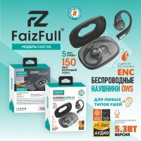 (МСК) Беспроводные наушники FaizFull FAIZ 150 OWS+ENC IPX5  BT5.3 R53879