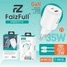(МСК) CЗУ + кабель C-C FaizFull FC150 USB-A 35W, USB-C 35W Turbo Charge (Нейлоновый кабель) R54032 4603307203561, 4603307203554 оптом