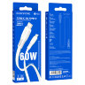 Кабель Type-C - Type-C BOROFONE BX85 1m силиконовый White оптом