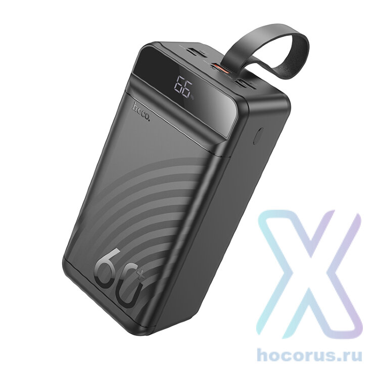Портативный аккумулятор HOCO J123C Element 22.5W+PD20W, 60000 мА⋅ч, черный 6942007612098 (МСК) оптом
