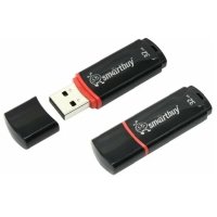 Флэш-накопитель 32 Gb Smartbuy Crown Black COMPACT
