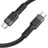 Кабель HOCO U110 Type-C-Type-C 60W 3A 1.2м Braided Black оптом