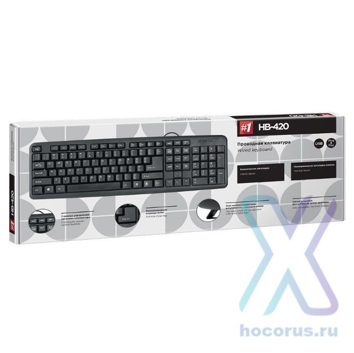 Клавиатура  Defender HB-420 Black оптом