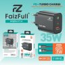 (МСК) CЗУ + кабель PD FaizFull FC154 USB-A 35W, USB-C 35W Turbo Charge (Силиконовый кабель) R54036 оптом
