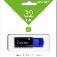 Флеш-накопитель 32 Gb Smartbuy Click Blue (мятая упаковка)