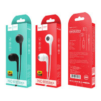 Проводные наушники HOCO M40 Prosody, Jack 3.5mm, 1.2 м, черный, контроллер с микрофоном 6957531084563 (МСК)