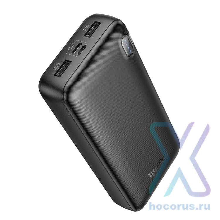 Портативный аккумулятор HOCO J128A Powerful, 20000 мА⋅ч, черный 6942007621175 (МСК) оптом