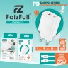 (МСК) CЗУ + кабель C-C FaizFull FC170 USB-A 35W, USB-C 25W  (Нейлоновый кабель) R54048  оптом