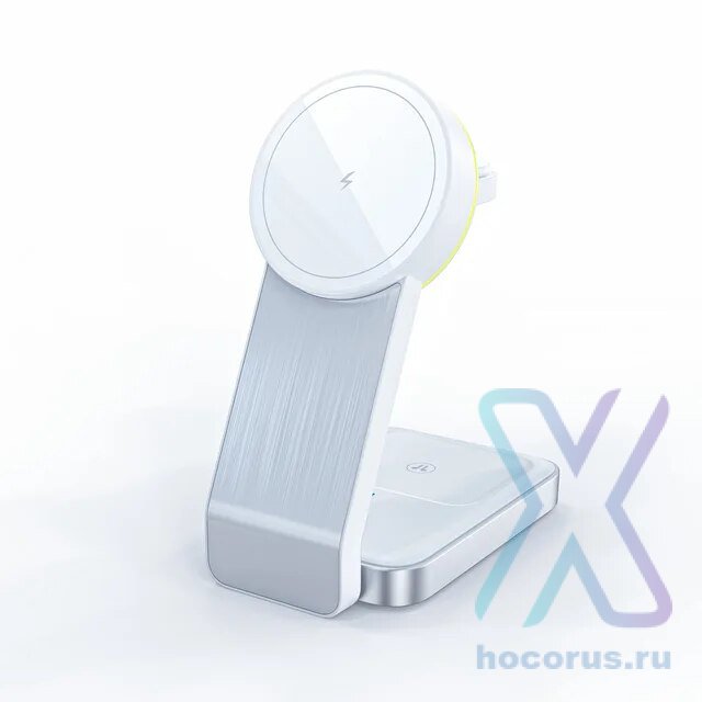 Беспроводное з/у для Apple 3в1 15W White (смартфон, часы, наушники, подсветка) оптом