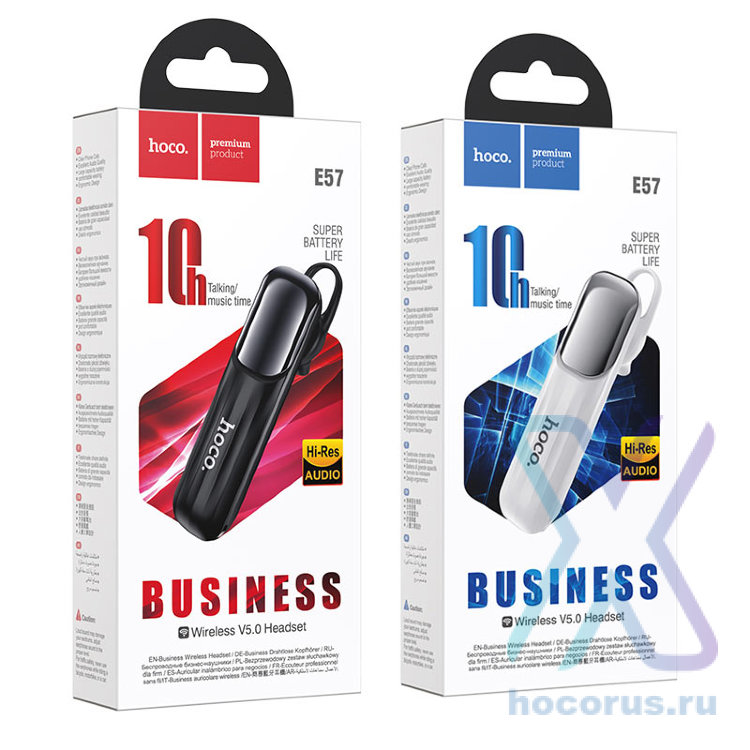 Беспроводной наушник HOCO E57 Essential, Bluetooth, 170 мАч, черный, Hands-free 6931474739438 (МСК) оптом