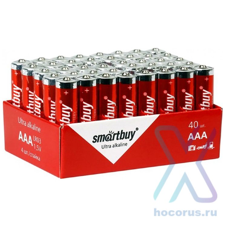 Элемент питания Smartbuy LR03 Box/40. оптом